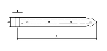 spojnica ravna crna srce omad