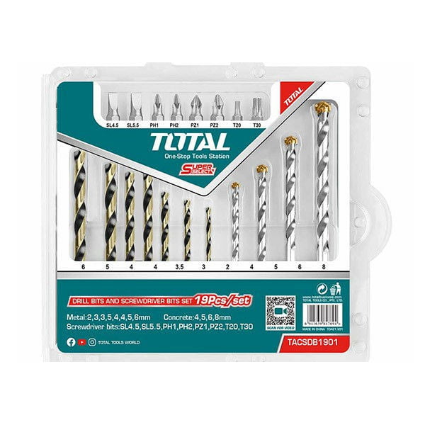 TOTAL 19. Djelni Set Svrdala + odvijači