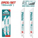 TOTAL List ubodne pile za metal 150mm 2/1