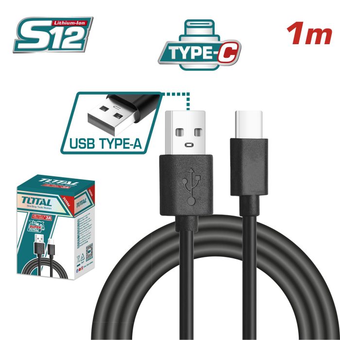 Kabel USB tip A u tip C 1M / 3A
