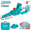 TOTAL Pila Aku Lančana 150mm (20V, 2x2Ah)