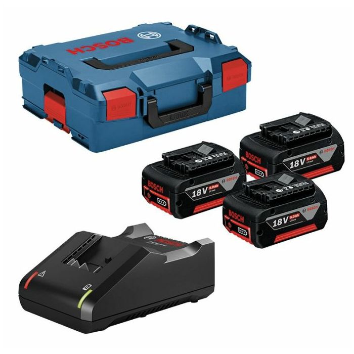 BOSCH GBA 18V 5,0Ah (3x)BATERIJA + GAL 18-40 CVPUNJAČ 0.615.990.L3T