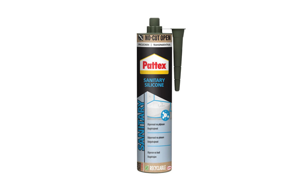 PATTEX Sanitarni silikon - Bijeli 280 ml (no cut open)