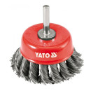 Četka čelična stožasta Ø75 pletena YT-4752