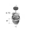 Grlo odvodno 6/4" 70mm - Lož 30513