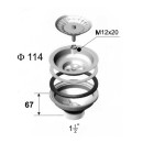Grlo odvodno 6/4" 114mm - Lož 30515