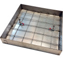 Poklopac za šaht uljni 800 x 800 x 100 x 1,5 s podnicom - inox okvir