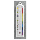 Termometar unutarnji PVC šareni - 165x40mm