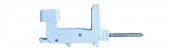 Prihvatnik grilja PVC automatski 120mm - bijeli