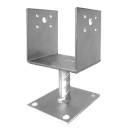 Stopa art.SD100 za drveni stup sa dosjednom pločicom - 100mm