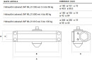 Hidraulični zatvarač vrata JNF ML.21.550 - do 60kg