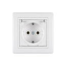 Utičnica šuko s poklopcem podžbukna 16A/250V - bijela