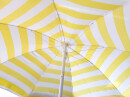 Suncobran 180cm bijelo-žuti sa PVC postoljem