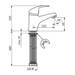 Rosan King J301003 - Špina umivaonik jednoručna