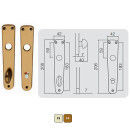 Štit za kvaku 2200 F2 - otvor za WC