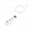 Trostruka prenosiva utičnica 3 priključka sa sklopkom Green Tech - 1,5m