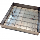 Poklopac za šaht uljni 400 x 400 x 100 x 1,5 s podnicom - inox okvir