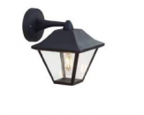 Lampa zidna E27 IP44 art.8686 CRNA