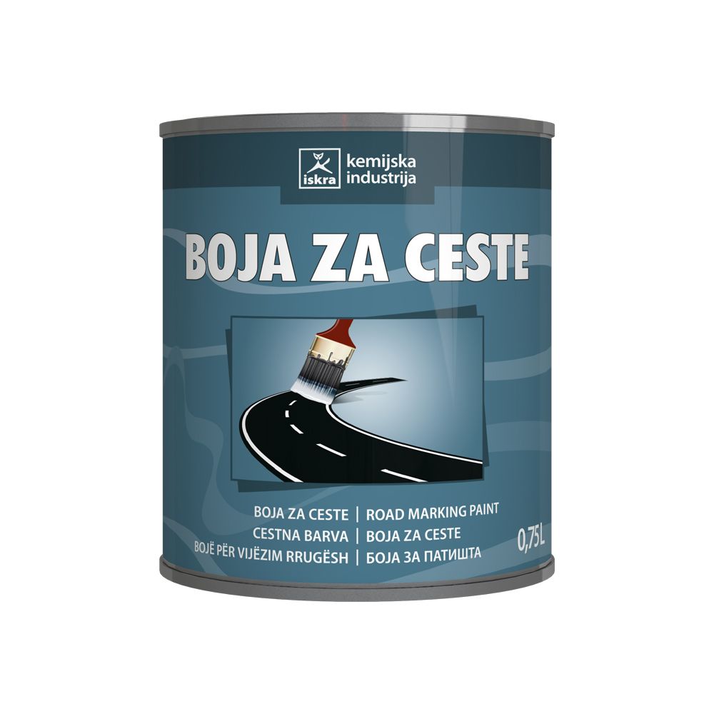 ISKRA boja za asfalt - bijela 0,75l